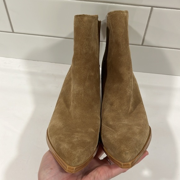 Marc Fisher Oshay Suede Pointed Toe Booties - Picture 4 of 7